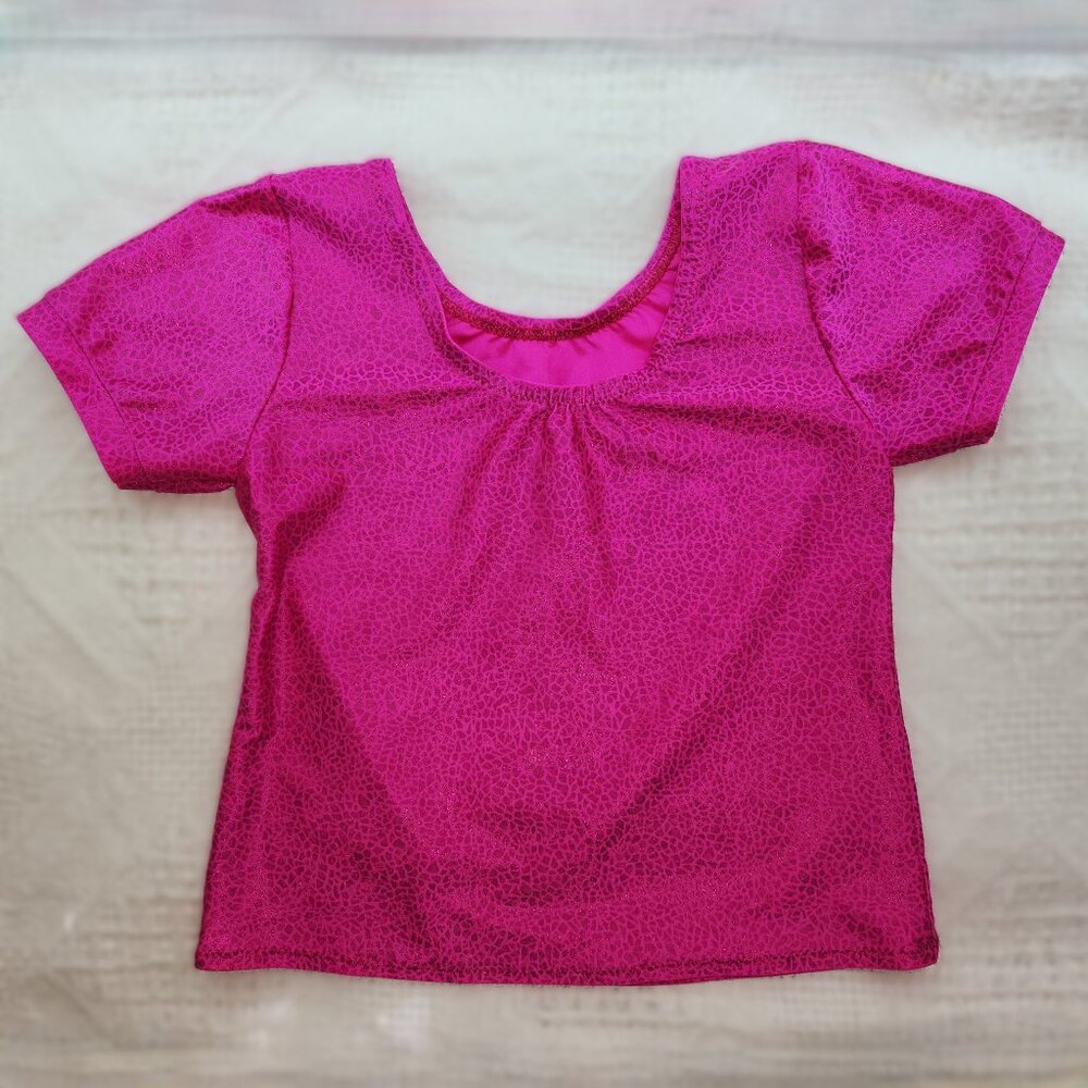 Girls Pink Short Sleeve Shirt